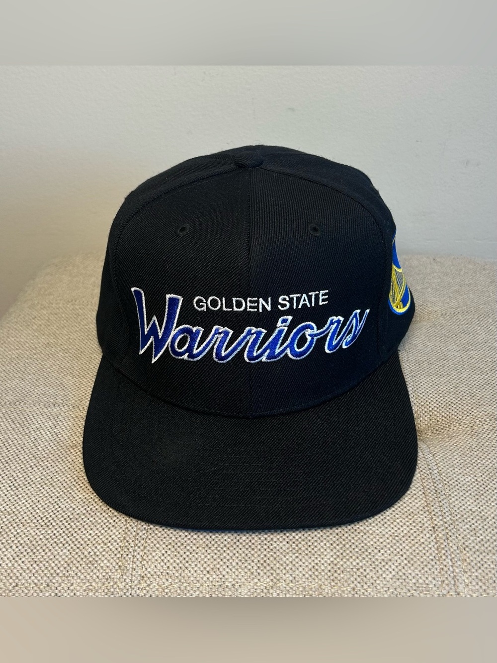 Mitchell & Ness Golden State Warriors Team Script 2.0 Adjustable Snapback Hat